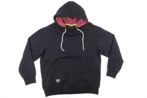 j411622 nero grande felpa con cappuccio maglione