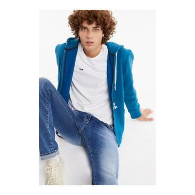 jeans felpa con zip e cappuccio sven