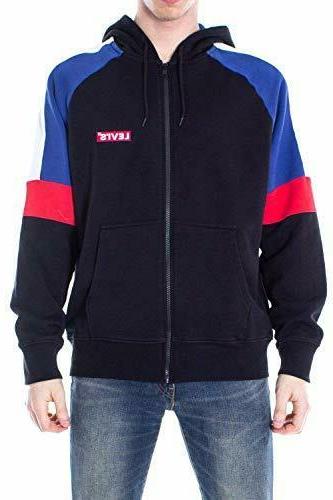 levis uomo jeans 90s pieced felpa cappuccio