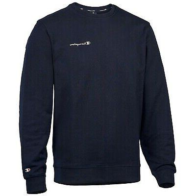 logo felpa in cotone blu da uomo