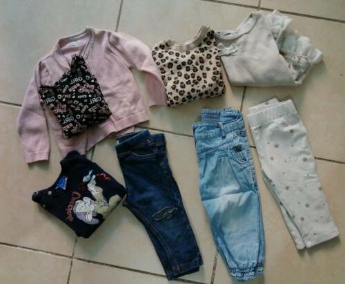 lotto stock abbigliamento bimba neonata 3 6