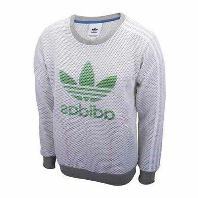 luxe trefoil crew sweatshirt felpa casual art