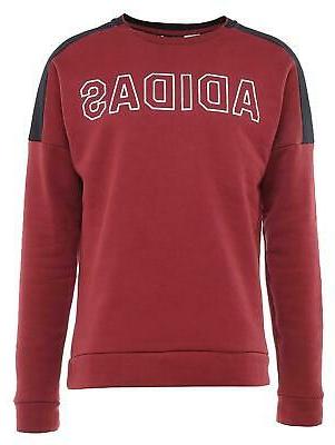 m sid sw felpa girocollo uomo bordeaux