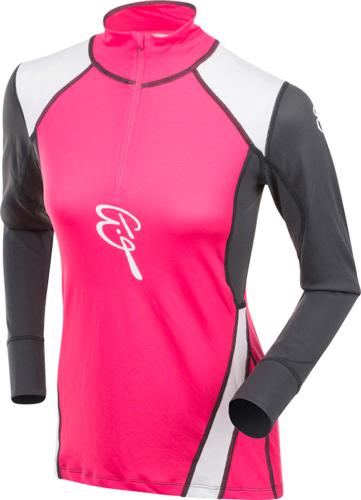 maglia donna maniche lunghe chiusura con zip