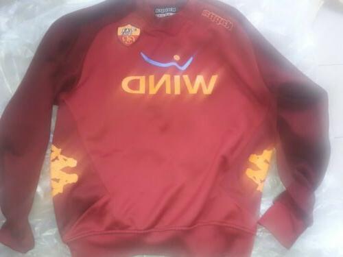 maglia felpa calcio roma maniche lunghe originale