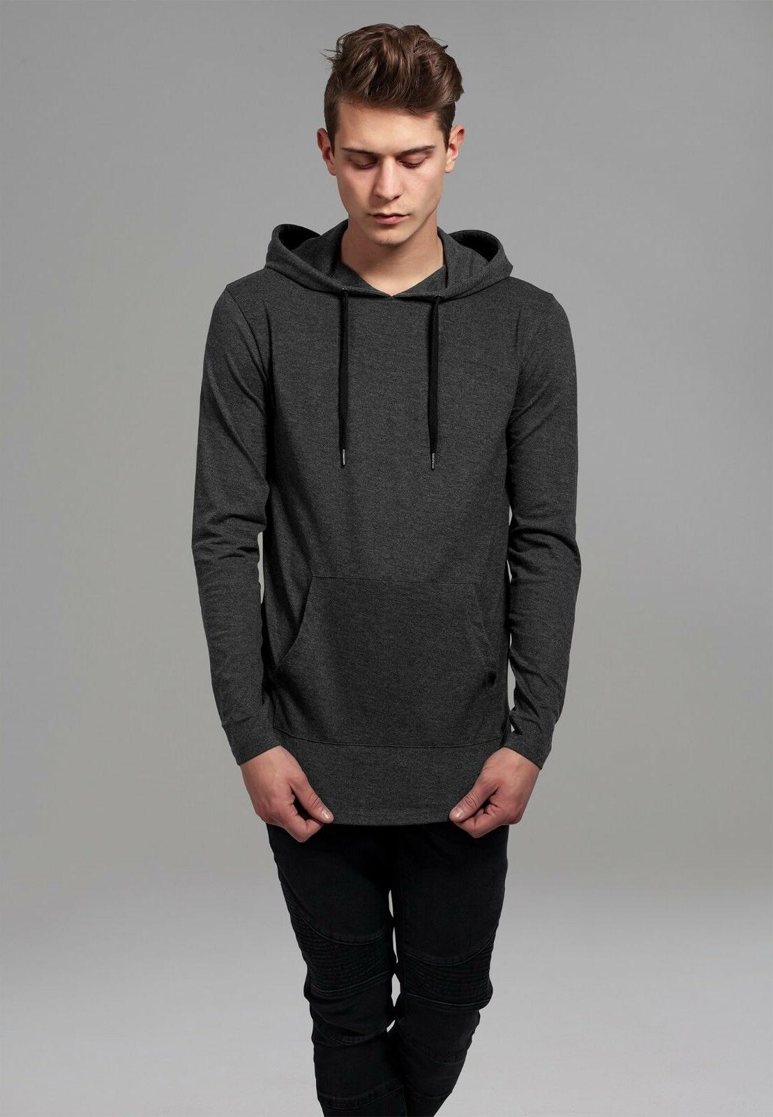 maglia felpa leggera con cappuccio uomo jersey