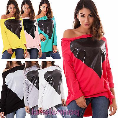 maglia maxi donna felpa miniabito corto ampia