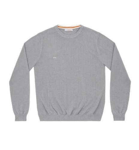 maglia round neck solid cenere ss19