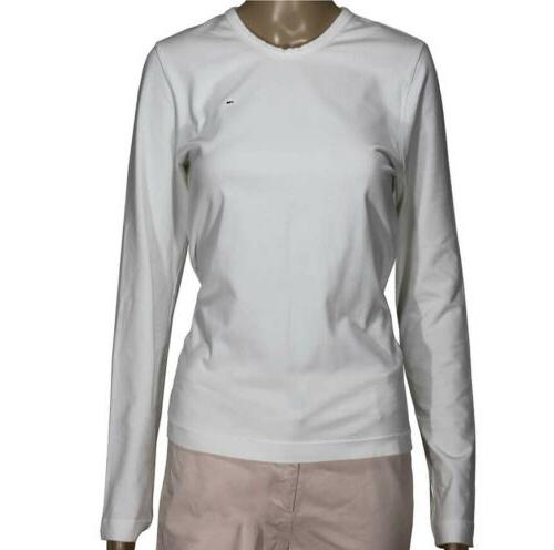 maglietta maglia maniche lunga girocollo cotone donna