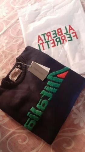 maglione alitalia tg l 420 blu sweater