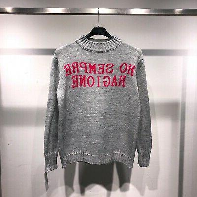 maglione maglia donna pullover golfino invernale girocollo