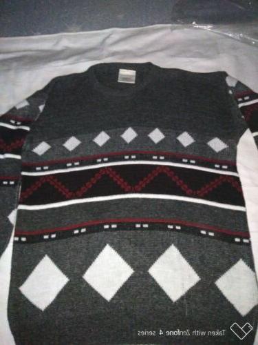 maglione uomo donna vintage pullover tg l