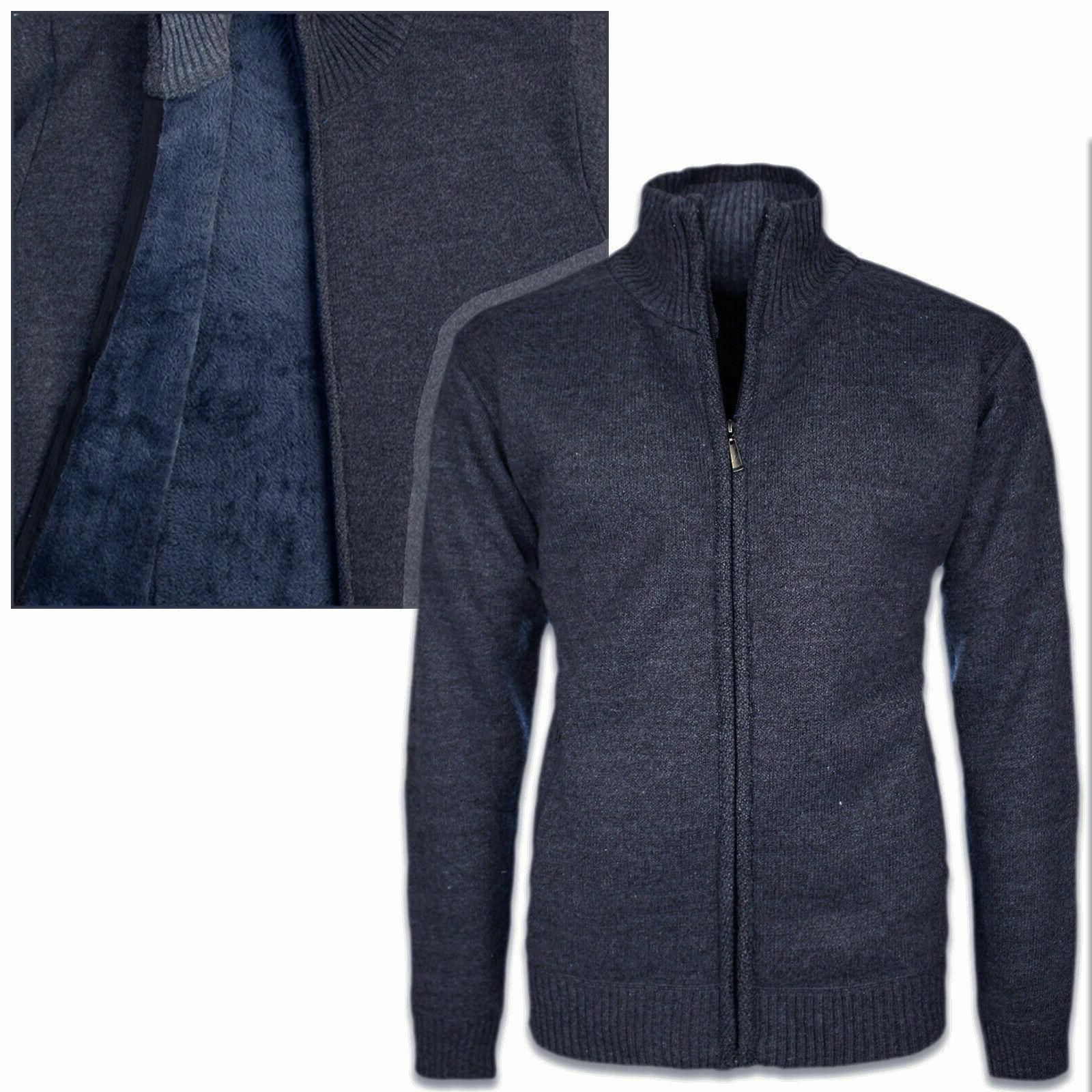 maglione uomo invernale imbottito di pelliccia maglioncino