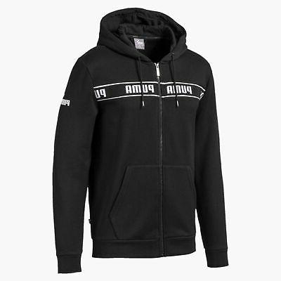 mens amplified fleece hooded track top sweat