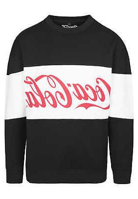 merchcode coca cola stripe oversize crewneck mc166