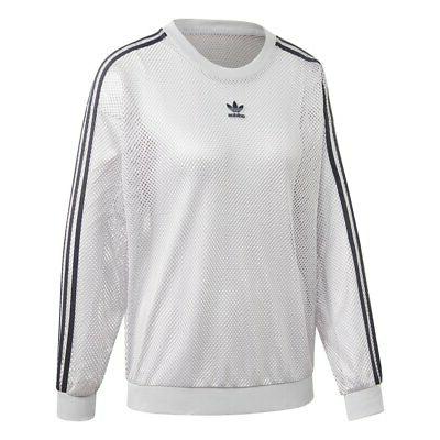 mesh crew felpe abbigliamento donna grigio