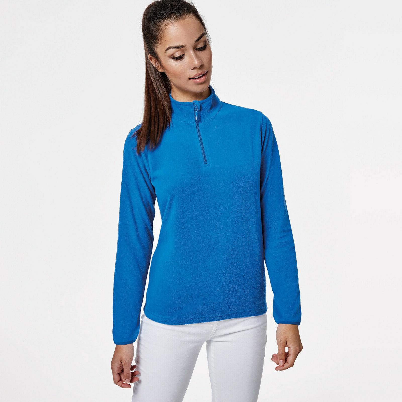 micropile donna con collo alto mezza cerniera