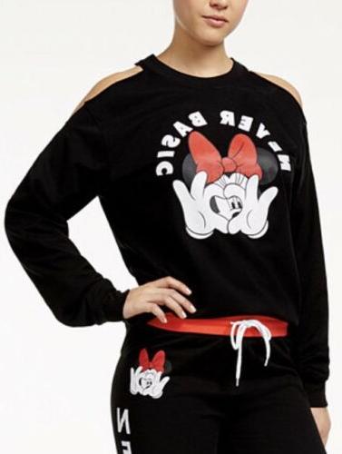minnie mouse freddo spalla felpa in pile
