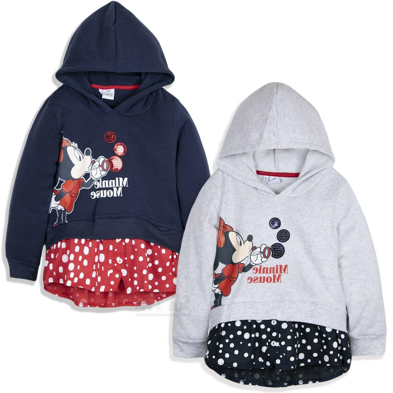 minnie mouse ragazze felpa con cappuccio caldo