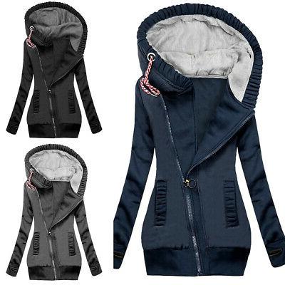 moda donna manica lunga felpa con cerniera