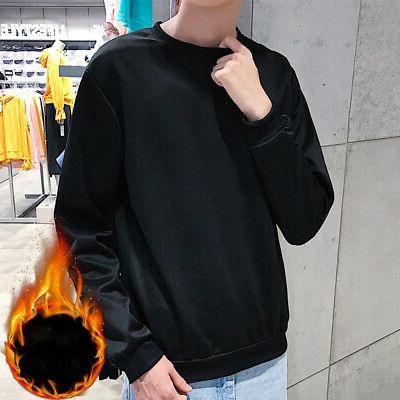 moda uomo lavoro maglione invernale girocollo tinta