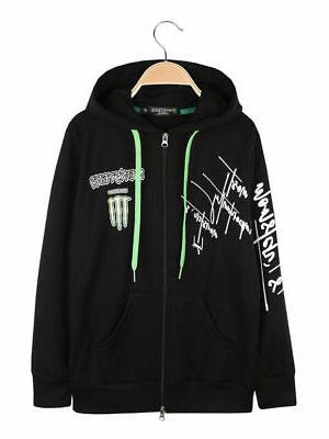 monster s legend felpa pesante con zip