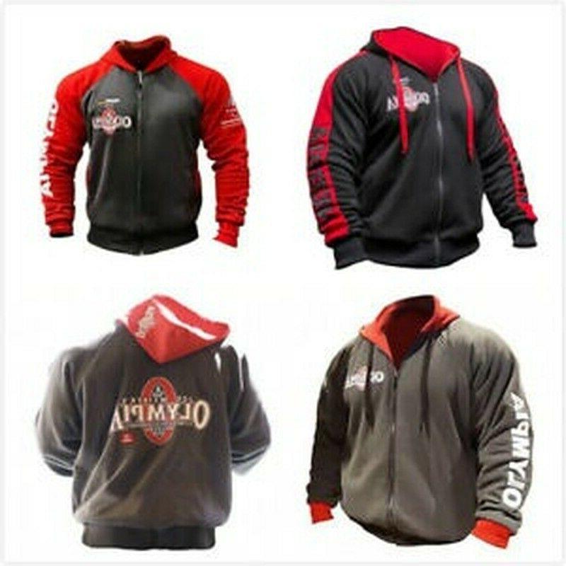 mr olympia bodybuilding felpa con cappuccio nero