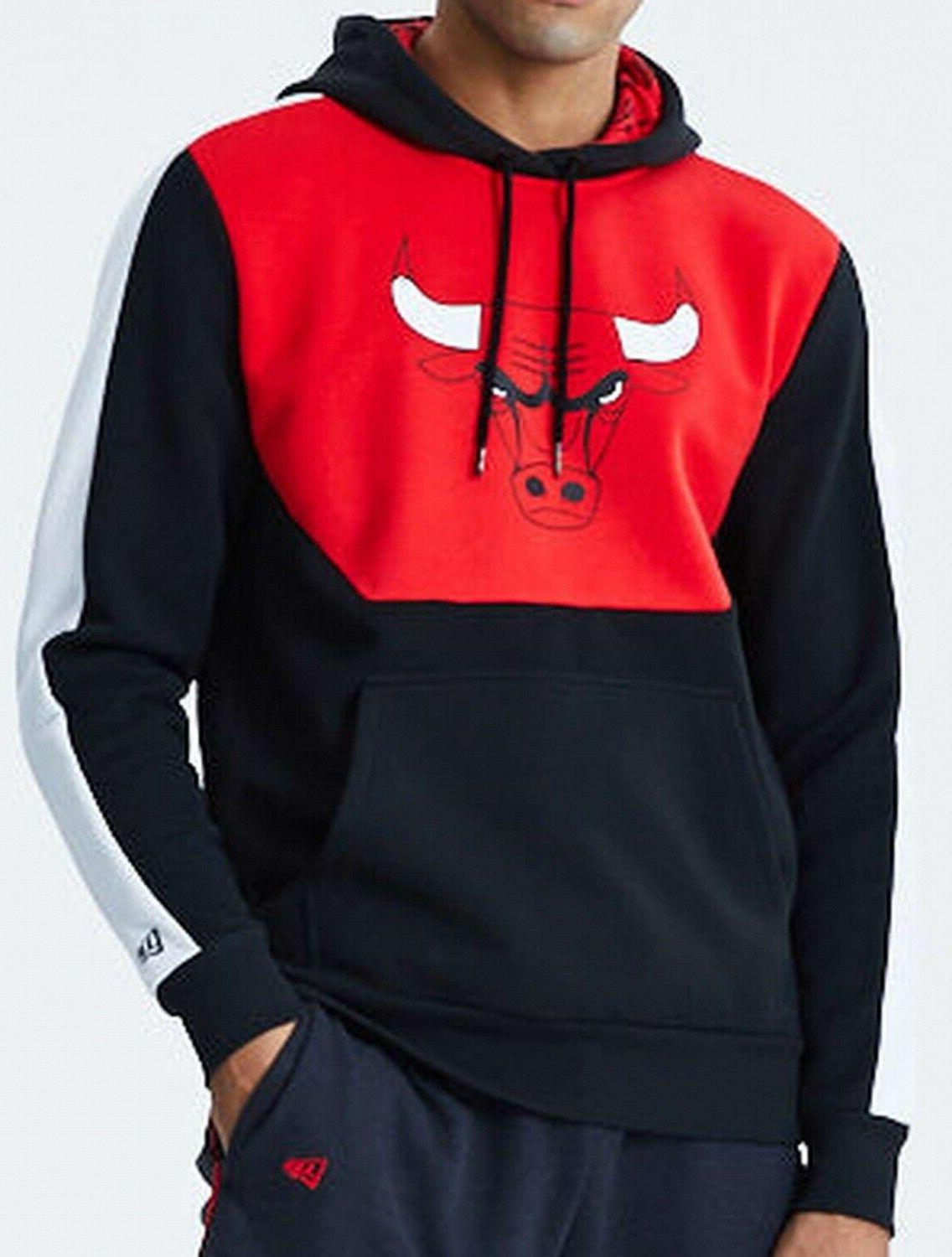nba chicago bulls colore blocco felpa con