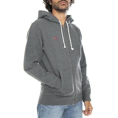 new original zip up hoody charcoal heather