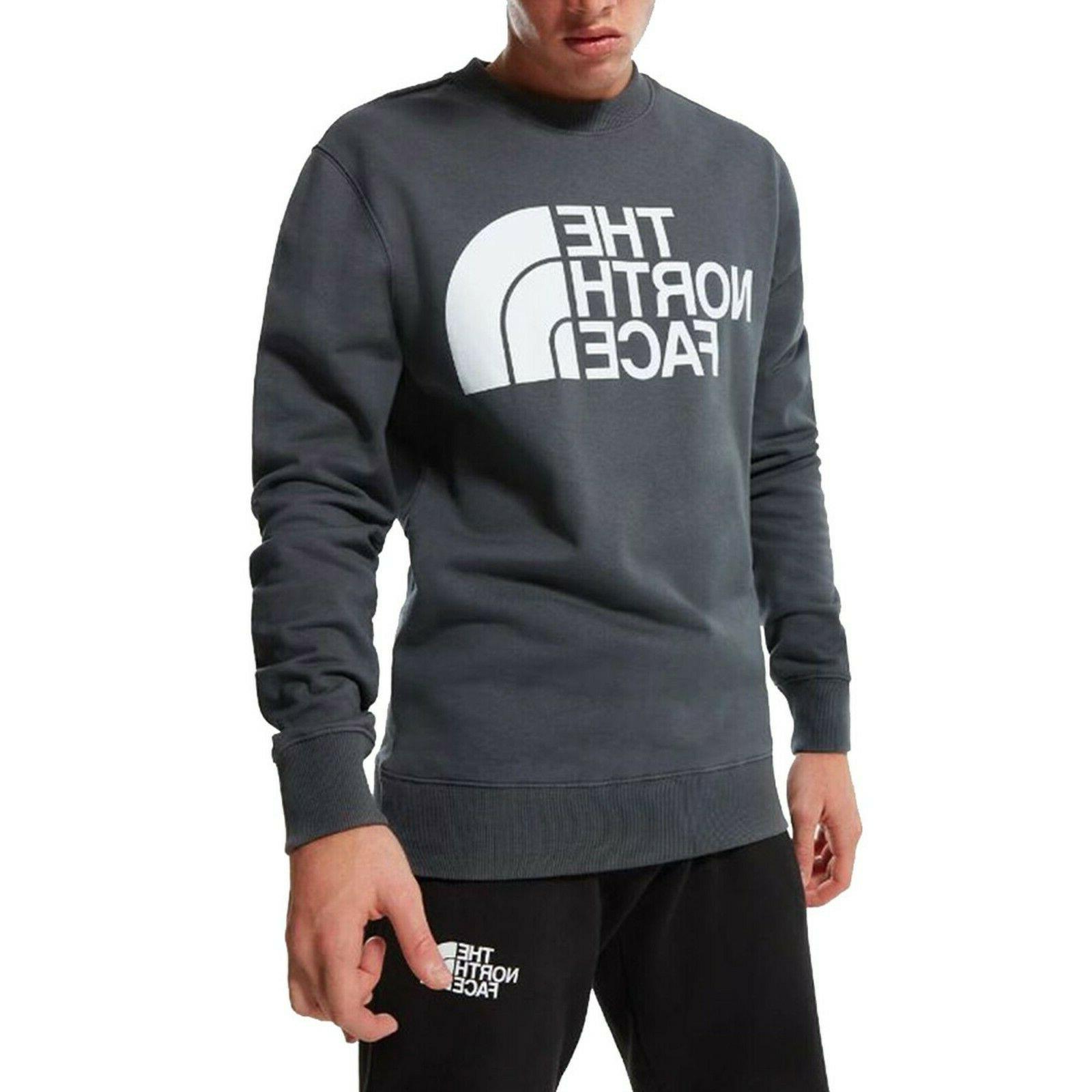 nf0a4m7w174 felpa uomo girocollo maglione grigio f