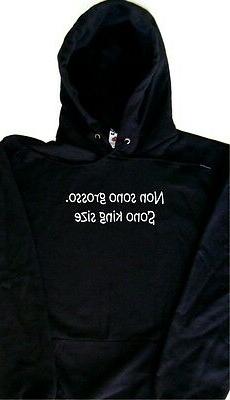 Non sono grosso. Sono kin Felpa con Cappuccio Simpatica