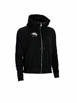 nsw air hoodie fz fleeced felpa donna
