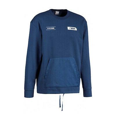 nu tility crew felpa blu da uomo