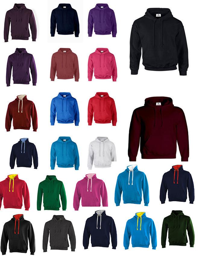 nuovo adulti 31 colori cappuccio unisex top