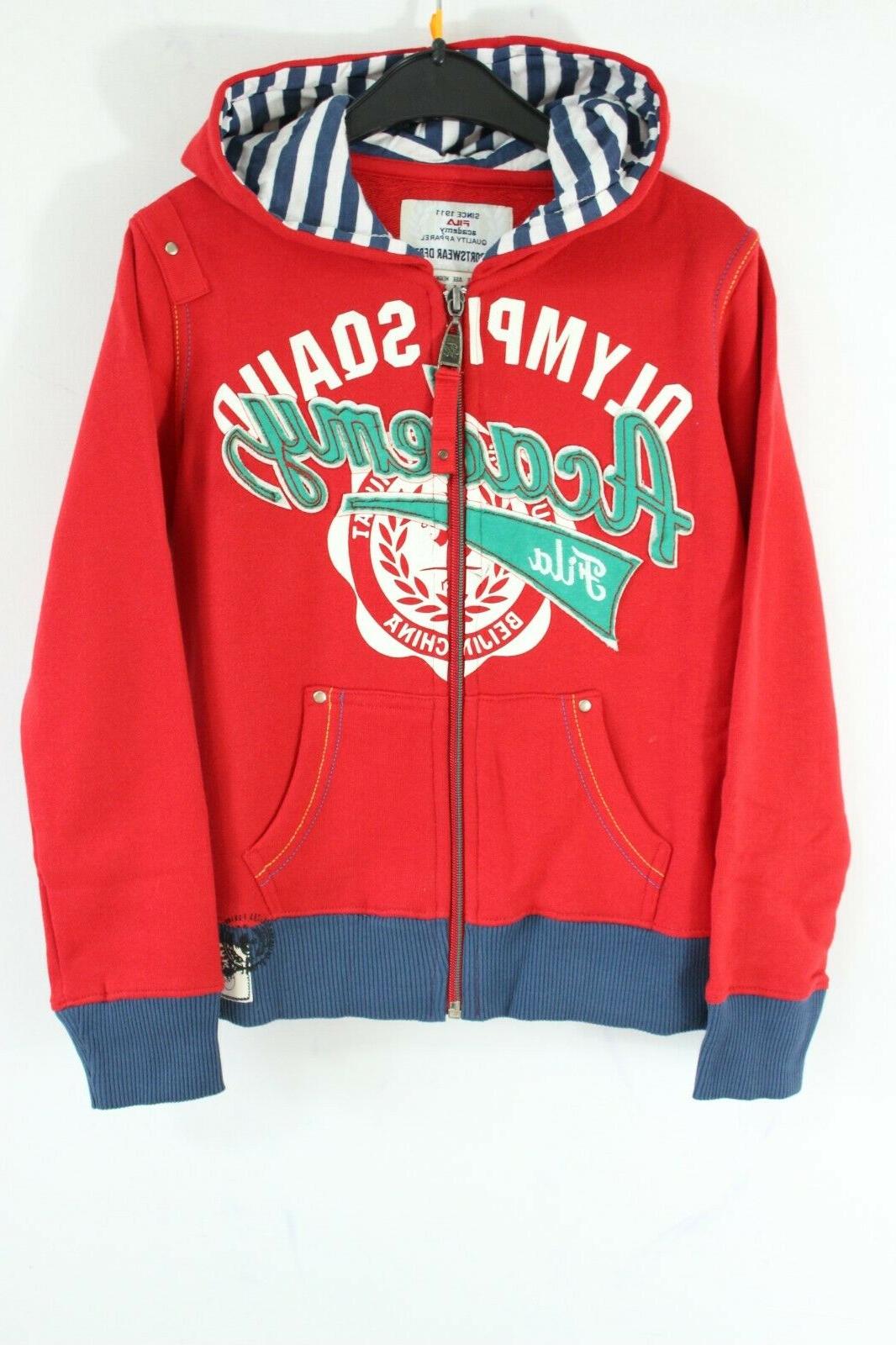nuovo con etichetta 45 rosso zip cappuccio