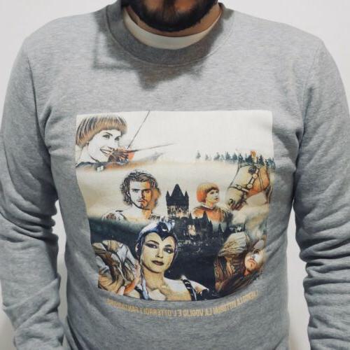 nuovo felpa fantaghiro taglia m tv vintage