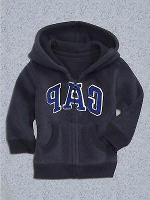 nuovo gap blu pile felpa con logo