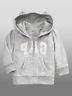 Nuovo Gap Grigio Logo Orecchio Bordo Felpa con Cappuccio Mis