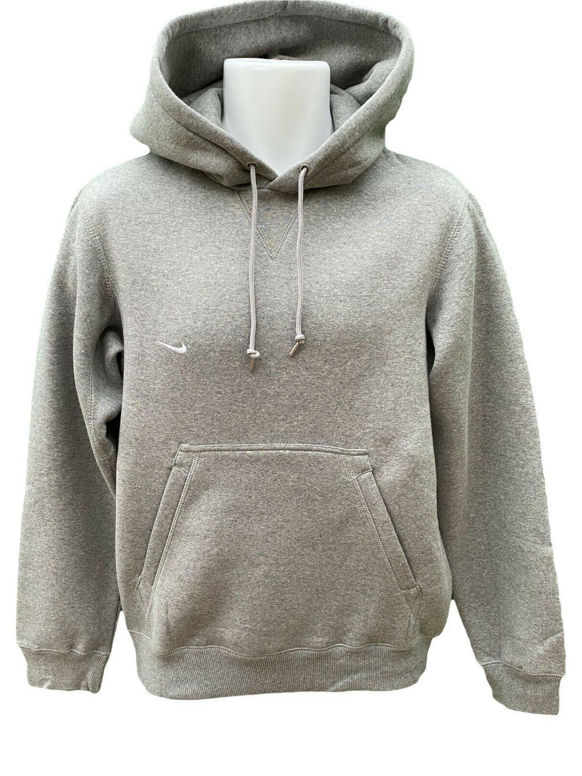 nuovo vintage cotone pullover con cappuccio grigio