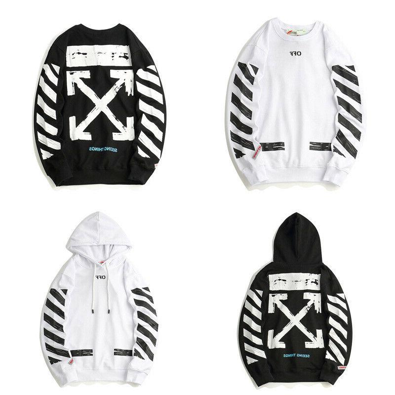off white uomini ragazzi moda con cappuccio