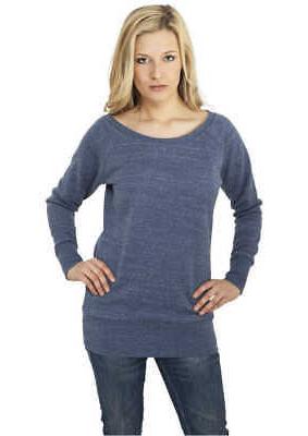 offerta outlet maglia donna ladies melange crewneck