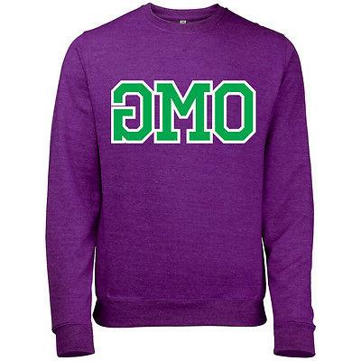 omg uomo stampato american stile college slogan