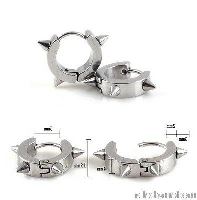 orecchino 4mm spuntone picchi uomo donna hoop