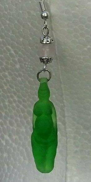 orecchino in 3d veneri parabita resina verde
