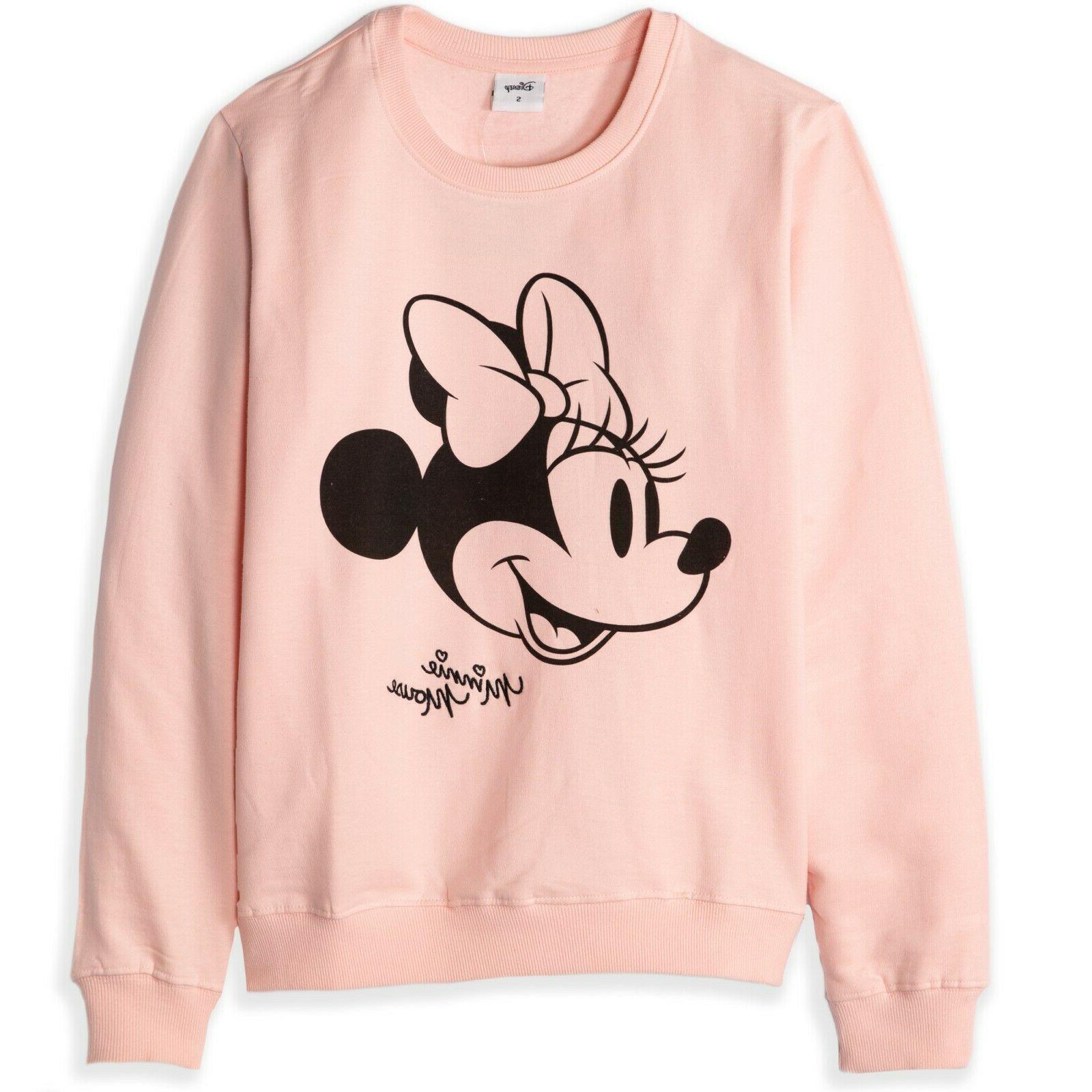 originale minnie topolino donna adulto cotone felpa