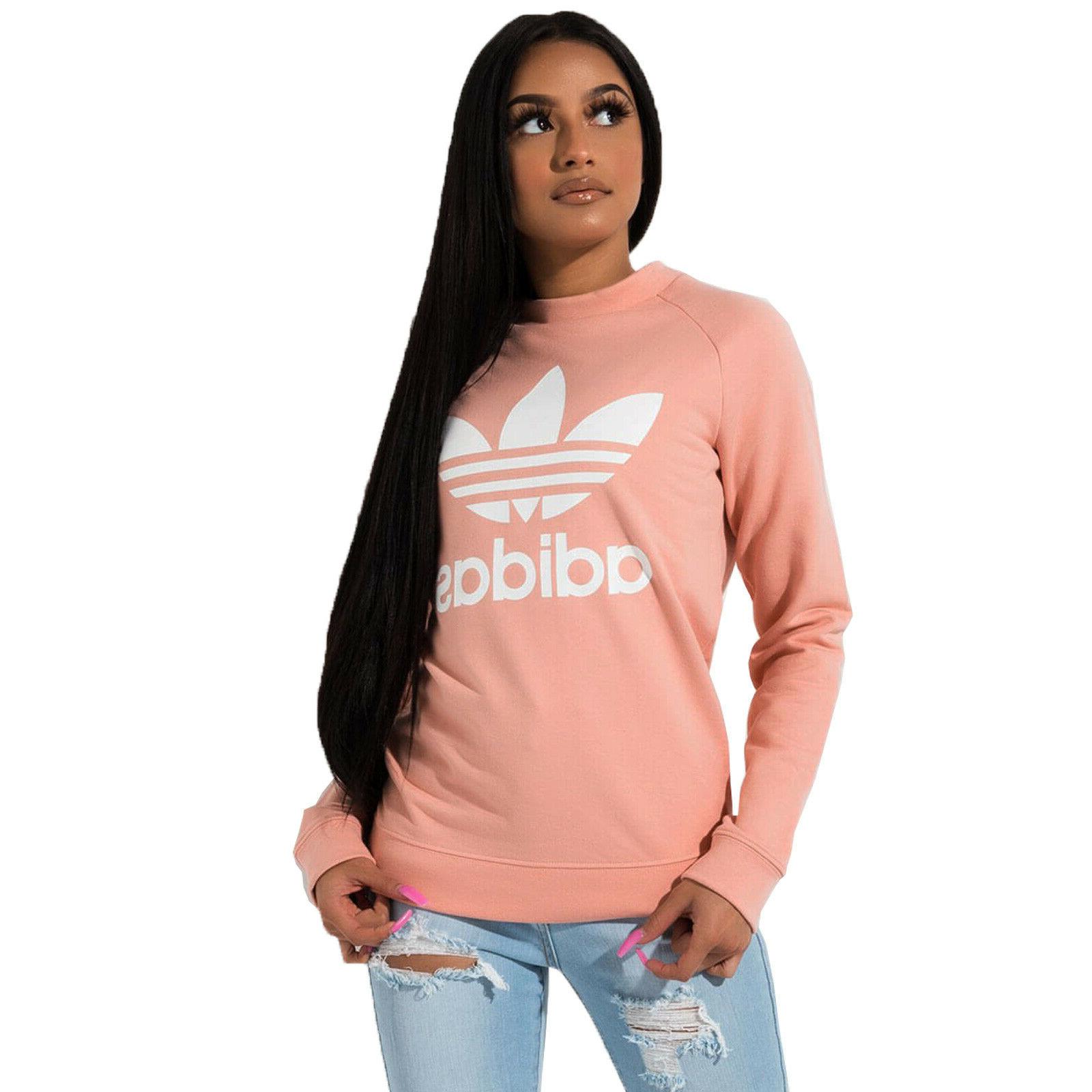 originals donna trefoil crew sweatshirt sweater dv2627