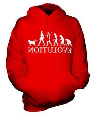 otterhound evolution of man unisex felpa con