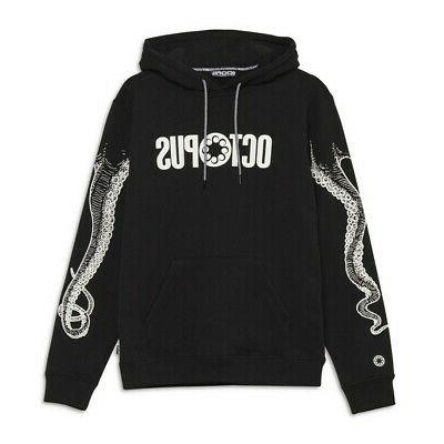 outline logo hoodie felpa uomo 20wosh18 wblk