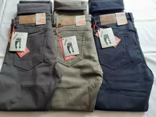 pantalone da uomo tasca jeans invernale felpato