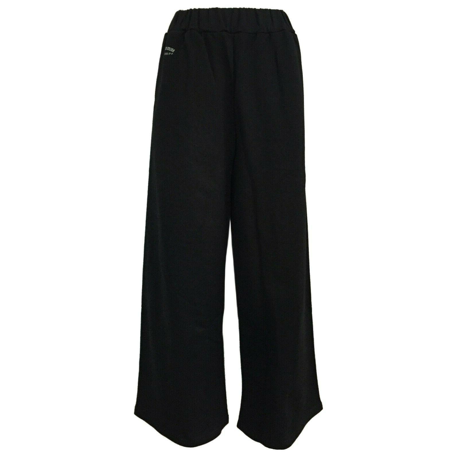 pantalone donna felpa garzata nero art 21032